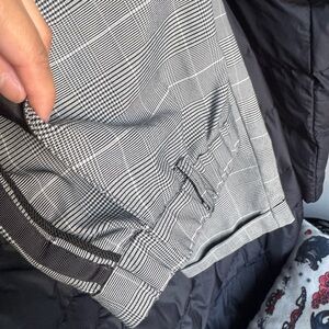 Black and White Plaid Pants